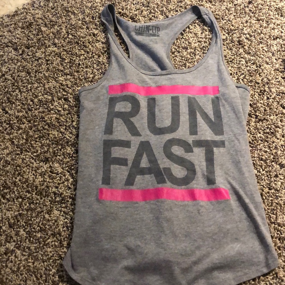 “Run fast” tank top